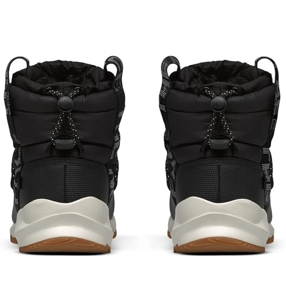 The North Face Womens ThermoBall Lace Up Waterproof Boots Black/White 9 NWOB - Picture 2 of 11